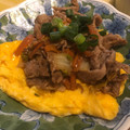 ♪でこ♪'s cooksnap of when they made ふんわり卵と豚肉の中華オイスター炒め.