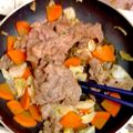 すけらっちょ's cooksnap of when they made 牛肉とキャベツのウスターソース炒め。.