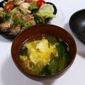 とめちゃん。's cooksnap of when they made チンゲン菜とたまごの温スープ♪.