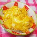 つくね333's cooksnap of when they made 簡単ふわふわチーズ卵♡卵ご飯♪.