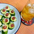 島子☆'s cooksnap of when they made ♪サラミ♡チーズ♡キュウリでおつまみ♪.