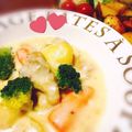 まあむ0809's cooksnap of when they made 鶏肉とコーンのチーズクリームシチュー.