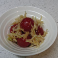 ナナプー's cooksnap of when they made 即席エコ♪プチトマトと大根の皮の和え物.
