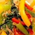 fuwa093's cooksnap of when they made 小松菜とパプリカのツナ缶炒め.
