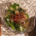 eiyoushi's cooksnap of when they made 簡単シンプル☆オクラのめんつゆおかか和え.