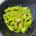 meechan_y's cooksnap of when they made レンジ３分！無限ピーマン★胡麻甘酢和え.