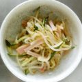 そばぐり's cooksnap of when they made もやしとハムきゅうりのスイートチリサラダ.