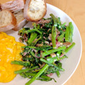 minimumrie's cooksnap of when they made 菜の花とコーンビーフのマヨネーズ炒め.