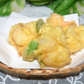 mielle's cooksnap of when they made そら豆とコーンとエビのかき揚げ.