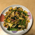 akasio10's cooksnap of when they made 旬です♪古参竹とほうれん草の卵とじ♥.