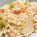 クックQJUMRY☆'s cooksnap of when they made マヨラ～おいで～❤カニレタスマヨ炒飯.