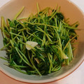 mk☆mama's cooksnap of when they made ★豆苗(トウミョウ)のにんにく炒め★.