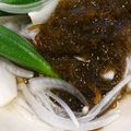 kuragenoie's cooksnap of when they made 市販のもずくで？！新玉ねぎの酢の物☆.