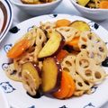 えリﾋﾟｮﾝ★'s cooksnap of when they made さつまいも・れんこん・にんじんのきんぴら.