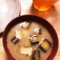 豆乳pudding's cooksnap of when they made 茄子と厚揚げのお味噌汁.