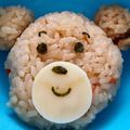 ゆゆ02's cooksnap of when they made 醤油ご飯で簡単★くまのデコおにぎり.