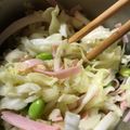 マコユウ's cooksnap of when they made 【病院】枝豆ときゃべつサラダ【給食】.