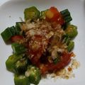 ヨシヨッシー's cooksnap of when they made おくら☆トマトのシンプルサラダ.
