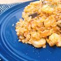 クックHAN8GW☆'s cooksnap of when they made フライパンで作る海老とナスのトマトドリア.