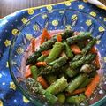 栗丸うさぎ's cooksnap of when they made ＊アスパラとにんじんのごま和え＊.