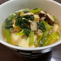 hiroko53's cooksnap of when they made 小松菜と厚揚げと椎茸の和風炒め♪.