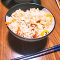 忠犬はちざ's cooksnap of when they made にんじんと油揚げの炊き込みご飯.