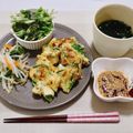 sachi＊cook's cooksnap of when they made 天ぷら粉のにら豚チヂミ.