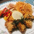 あゆまんま♪'s cooksnap of when they made 揚げ物に帳消しダイエット刻み海苔＆レモン.