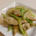 あんみつ☆'s cooksnap of when they made ＊　セロリと鶏肉のしょうが風味塩炒め　＊.