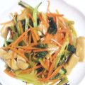 pucyipan's cooksnap of when they made かぶの葉と油揚げの煮浸し.