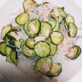 pucyipan's cooksnap of when they made きゅうりと春雨とハムの胡麻風味酢のもの.