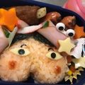 だんごむし★'s cooksnap of when they made キャラ弁☆おしりたんていおにぎり.