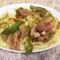 ※Kei's cooksnap of when they made 焼きそば風パスタ.
