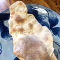 kurozata's cooksnap of when they made 薄力粉で手軽に！パリッと美味しい＊ナン.