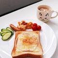 こゆめはは's cooksnap of when they made お手軽朝ごはん☆マヨハムチーズトースト.