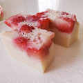 ぐでまる。's cooksnap of when they made いちごの豆乳寒天.
