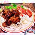 Janberry☆'s cooksnap of when they made 豚バラ肉の甘辛創味シャンタン炒め.