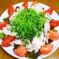 11wonder's cooksnap of when they made コツあり！豚しゃぶと豆苗の香味だれ♡.