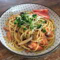 ﾎﾟｯﾁU・x・U's cooksnap of when they made 隠し味で美味★鮭ときのこの和風パスタ.