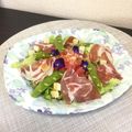 ☆こまっと☆'s cooksnap of when they made 生ハムとエディブルフラワーのサラダ.