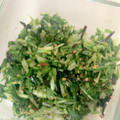 ＠てぃま's cooksnap of when they made 水菜の3段活用　②　刻み水菜の塩昆布あえ.