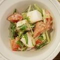 min☆___'s cooksnap of when they made 水菜とはんぺんのゴマドレ風サラダ.