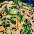 紗湖chako's cooksnap of when they made きゅうりと豚肉のやみつき☆塩昆布炒め.