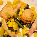 ＊yuki＊0811's cooksnap of when they made コーンと小松菜でホタテのバター醤油炒め.