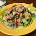 machinachi's cooksnap of when they made 時短‼トマト＆アボカド＆胡瓜のわさびマヨ.