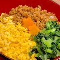 sakitchen♡'s cooksnap of when they made 三色そぼろ丼☆.