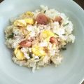 dana_375's cooksnap of when they made 卵とウインナーの時短チャーハン.