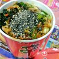 ユーロン's cooksnap of when they made おひとりさまの辛ラーメンで担担麺風.