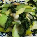 Maggie＊'s cooksnap of when they made チンゲン菜とネギの青菜炒め.