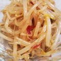 いさみょば's cooksnap of when they made 簡単5分◎ヘルシーうまうまピリ辛もやし.